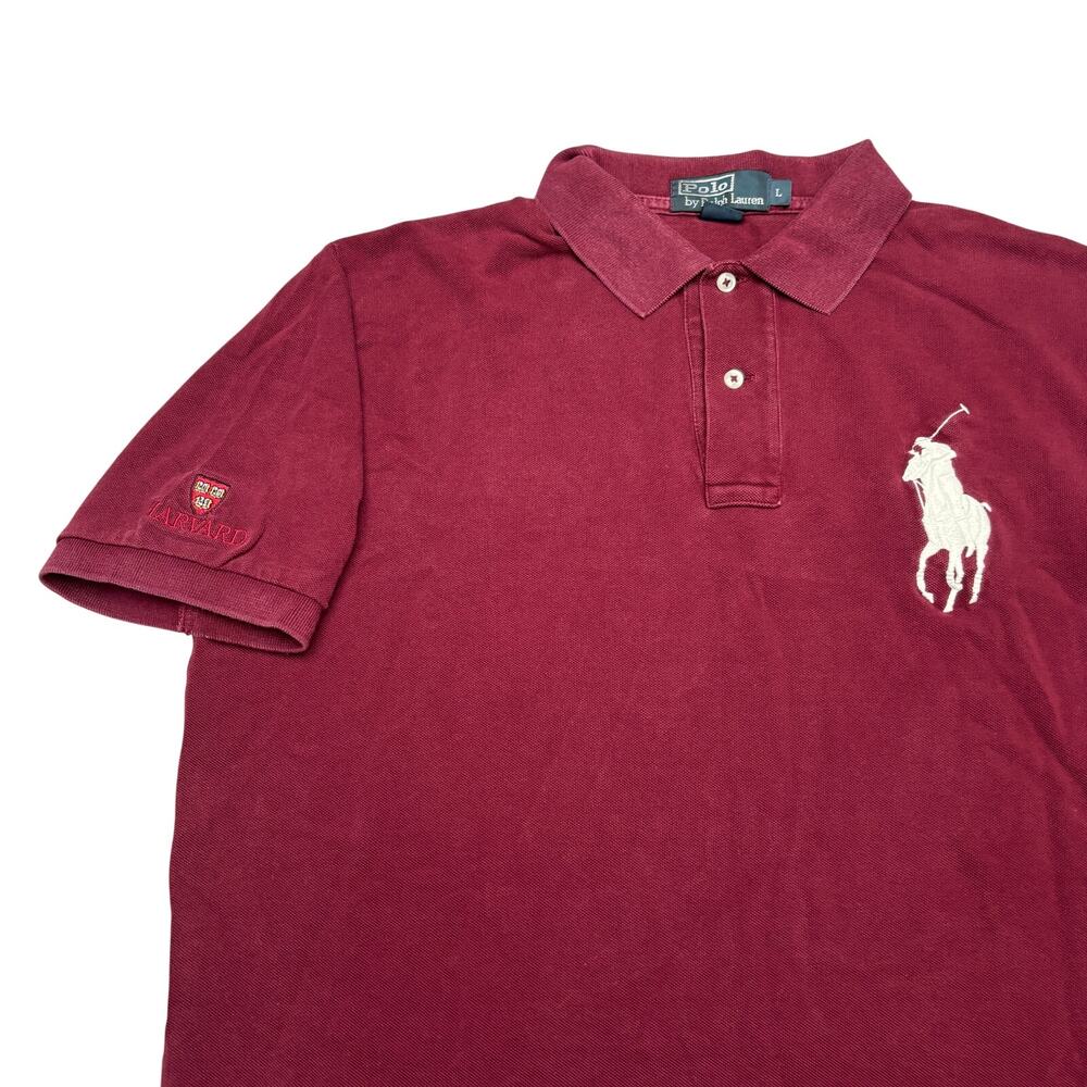 Vintage Polo Ralph Lauren Big Pony Harvard Polo Shirt Men's Large Quiet Luxury